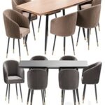 LM-7305 Dining Chair and Curve Table
