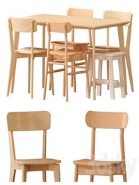 IKEA LISABO Table And Chairs