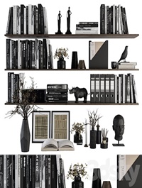 Decorative Set on Shelves and Decor objects