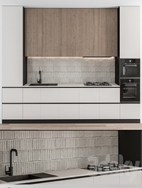 Kitchen Modern - White and Wood 55