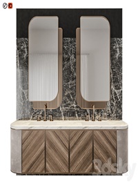 Luxury Marble Wood Bathroom
