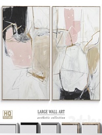 Large Abstract Neutral Wall Art C-378
