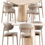 Oleandro chair by Calligaris and POV 462 table by Ton