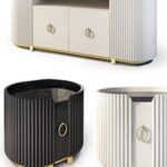Dumas chest of drawers and bedside table. Nightstand, sideboard by Deprimo