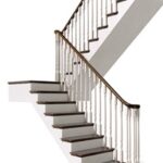 Staircase in classic style.Classic Modern interior stair