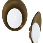 Brass Wall Lights “Concha” by Gallery L7
