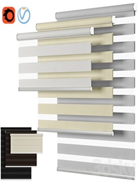 Roller Blind 58 | Select Blinds | Essential Light Filtering Dual Shade | Day and night