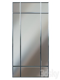 Rectangular mirror in chrome frame KFG048