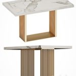 Dining table with marble top | Linkoln cazarina