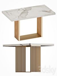 Dining table with marble top | Linkoln cazarina
