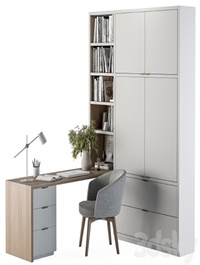 Office Furniture Wardrobe and Table - Home Office 34