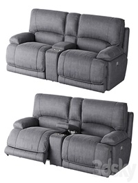 American Signature Furniture Mario 3-Piece Dual Power Reclining Sectional