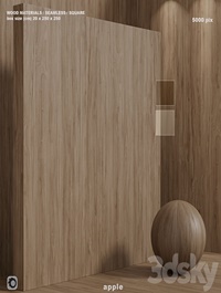 Material wood (seamless) apple tree - set 127