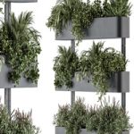 Indoor Plant Set 306 – Box Stand with Hanging Plants