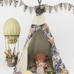 Wigwam for children with decor