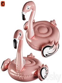 Inflatable flamingo circle