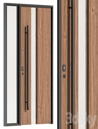 Wooden Front Door - Set 61