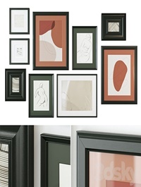 Abstract painting gallery wall