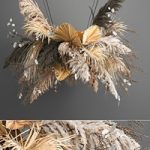Bouquet 189. pampas grass, reed, dried flower, hanging, decor, wedding decor, wedding decoration