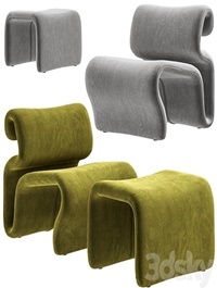 Artilleriet - Etcetera (Fabric Easy Chair and Footstool)