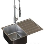 VATTUDALEN VATTUDALEN Single mortise sink with wing, stainless steel69x47 cm