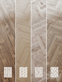 Wood floor Pine Oak Set 3