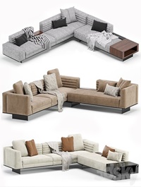 Minotti roger modular sofa