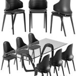 Reflex Vela chair Segno table set