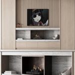 150 tv wall kit 02 modern japandi oak wood 02
