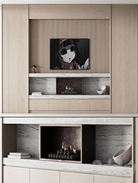 150 tv wall kit 02 modern japandi oak wood 02
