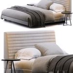 Roger bed by Minotti