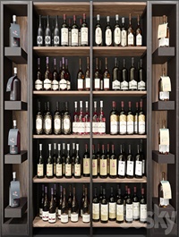 Wine cabinet with collection wine 9. Wine, restaurant
