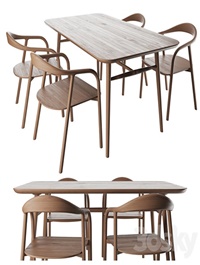 Table Typhoon with chairs Bio
