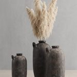 Pampas Grass and Vases Rh 19 Th C. Spanish Water Vessel