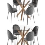 La forma table Arya & Mystere chair dining set 3