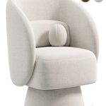 Saboor Upholstered Swivel Barrel Chair