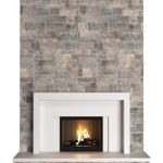 classic style Fireplace with stone wall.Stonework Fireplace modern ArtDeco