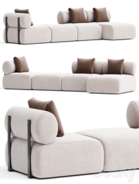 Contemporary Modular System, Black Steel