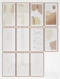 Set of posters "Abstraction and lines"
