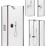 Arblu Icaro shower enclosures + Paffoni set 2 shower systems