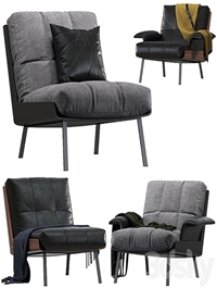 Daiki armchair by Minotti 2 version