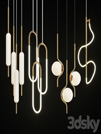 Collection of pendant lights Lampatron # 1