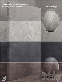 Material (seamless) - coating, stone, plaster set 54