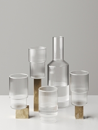 Ripple Glass and Carafe by Ferm living