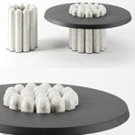 RAKU-YAKI side tables by Emmanuelle Simon