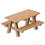 Outdoor Wooden Picnic Table