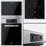 Miele – oven H 2265 B Active, double boiler DG 6030 and cooking surface KM 6117