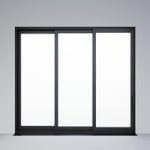 Sliding aluminum window (door