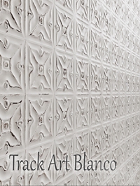 Tile Track Art Blanco