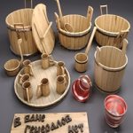 Set for bath / sauna